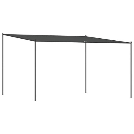 Prieel 4x4 m 180 g/m² stof en staal antracietkleurig 2