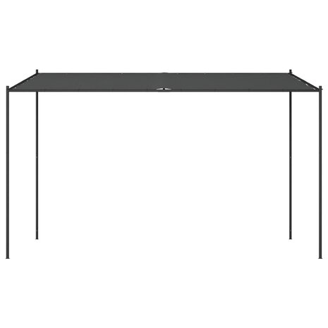 Prieel 4x4 m 180 g/m² stof en staal antracietkleurig 3