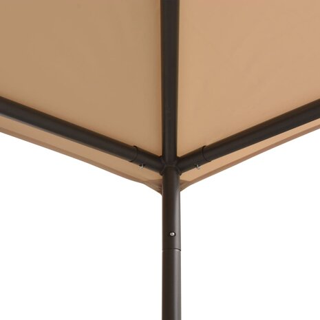Prieel 4x4 m staal beige   3