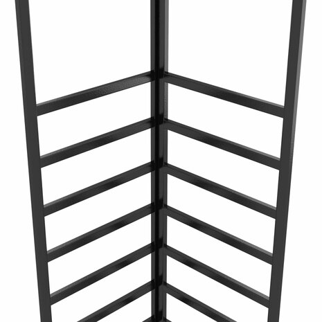 Tuinprieel 4x3x2,7 m gepoedercoat staal wit 5