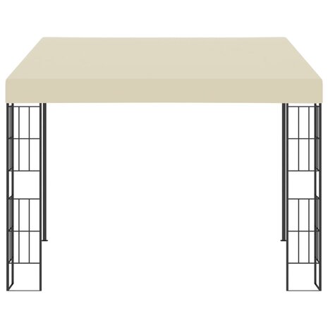 Wandprieel 3x3 m stof crèmekleurig 2