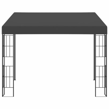 Wandprieel 3x3 m stof antracietkleurig 2