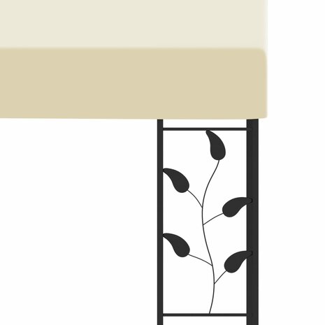 Wandprieel 4x3x2,5 m crème 5