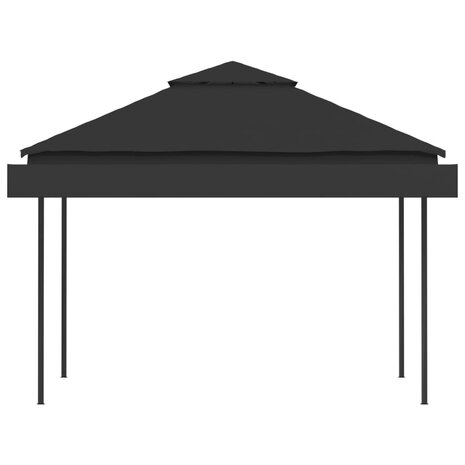 Prieel met uitschuifbare daken 180 g/m² 3x3x2,75 m antraciet 5
