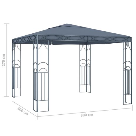 Prieel 300x300 cm antraciet 4