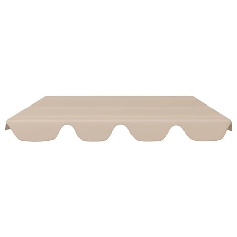 Vervangingsluifel voor schommelbank 188/168x145/110 cm beige 3
