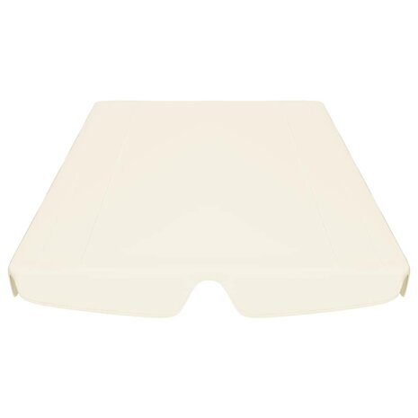 Vervangingsluifel voor schommelbank 188/168x145/110 cm crème 4