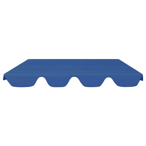 Vervangingsluifel voor schommelbank 188/168x145/110 cm blauw 3