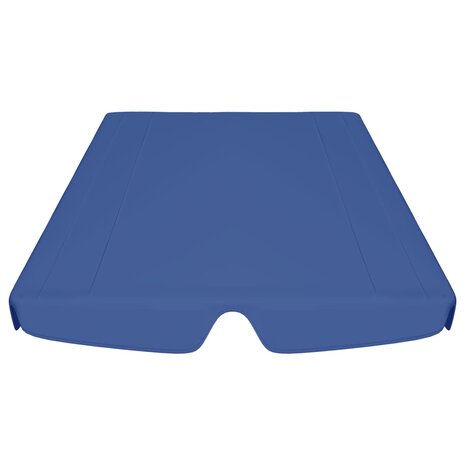 Vervangingsluifel voor schommelbank 188/168x145/110 cm blauw 4
