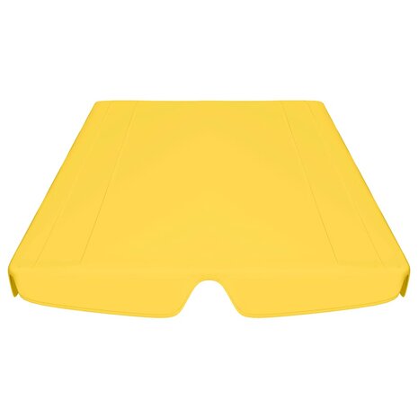 Vervangingsluifel voor schommelbank 188/168x145/110 cm geel 4