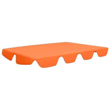 Vervangingsluifel voor schommelbank 188/168x145/110 cm oranje 2