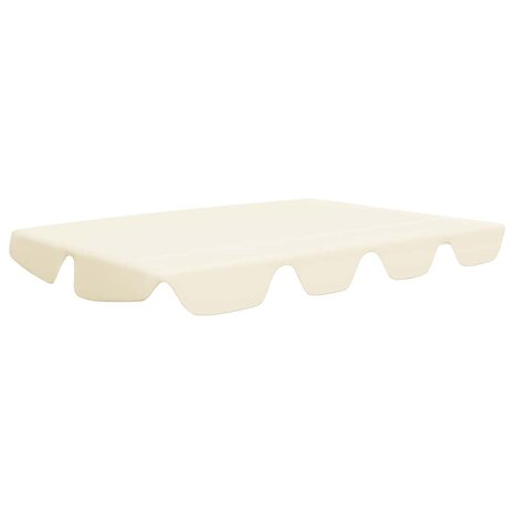 Vervangingsluifel voor schommelbank 150/130x105/70cm crèmekleur 2