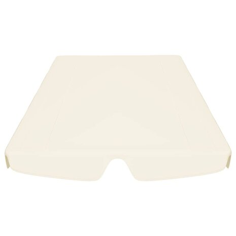 Vervangingsluifel voor schommelbank 150/130x105/70cm crèmekleur 4