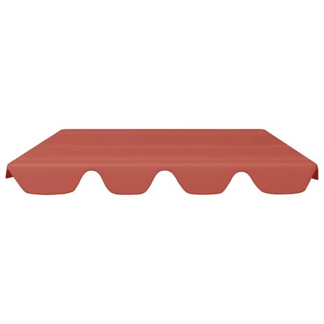 Vervangingsluifel voor schommelbank 150/130x105/70cm terracotta 3