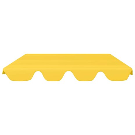 Vervangingsluifel voor schommelbank 150/130x105/70 cm geel 3