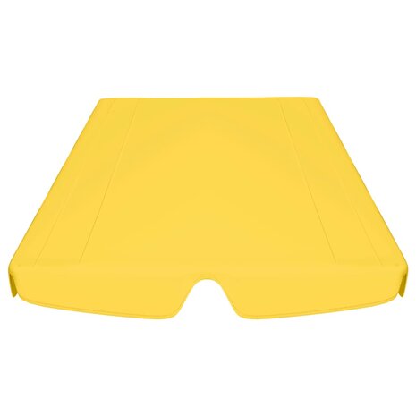 Vervangingsluifel voor schommelbank 150/130x105/70 cm geel 4