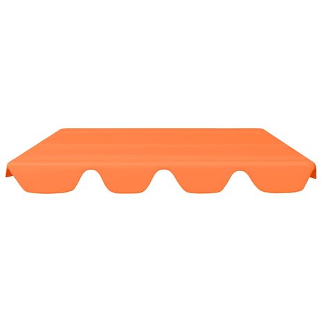 Vervangingsluifel voor schommelbank 150/130x105/70 cm oranje 3