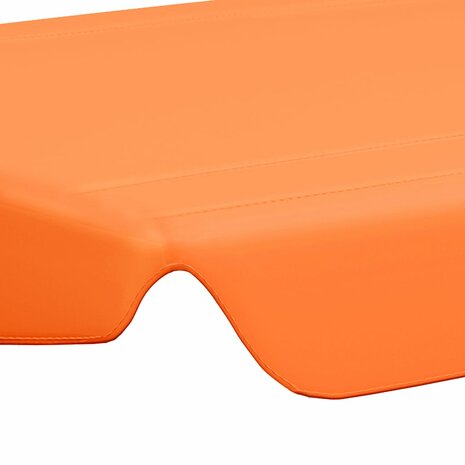 Vervangingsluifel voor schommelbank 150/130x105/70 cm oranje 5