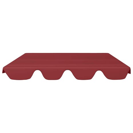 Vervangingsluifel voor schommelbank 150/130x105/70 cm wijnrood 3