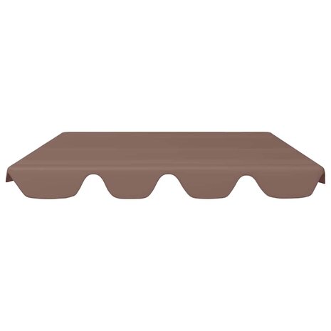 Vervangingsluifel voor schommelbank 150/130x105/70 cm bruin 3