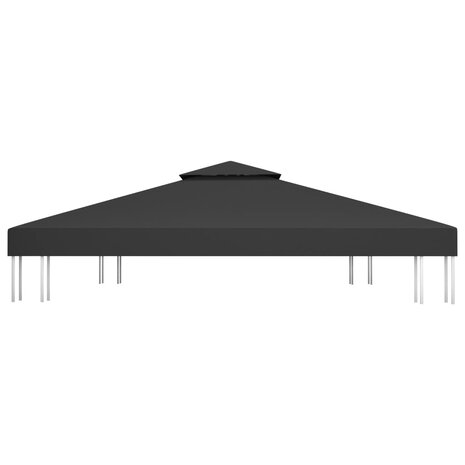 Prieeldak 2-laags 310 g/m² 4x3 m zwart 3