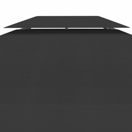 Prieeldak 2-laags 310 g/m² 4x3 m zwart 4