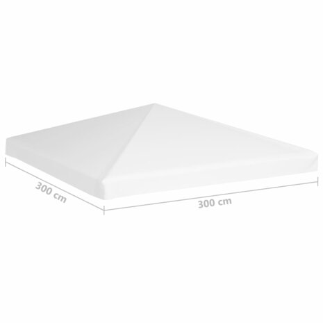 Prieeldak 270 g/m² 3x3 m wit 7