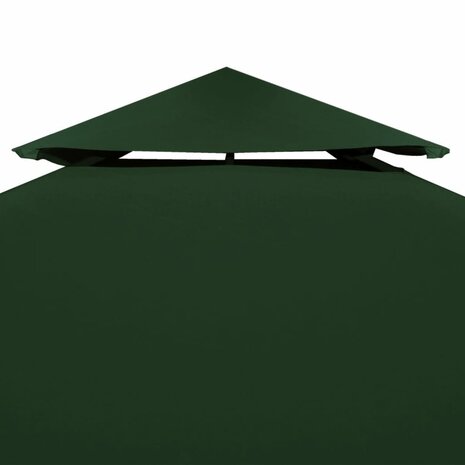 Vervangend tentdoek prieel 310 g/m² 3x3 m groen 3