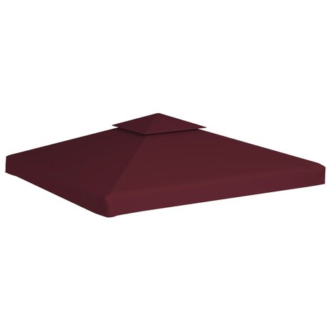 Prieeldak 2-laags 3x3m 310 g/m² bordeaux 2