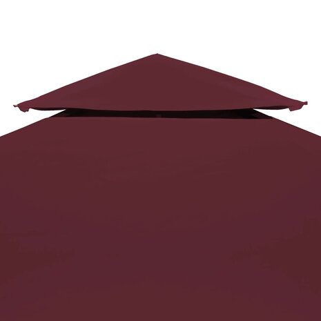 Prieeldak 2-laags 3x3m 310 g/m² bordeaux 3