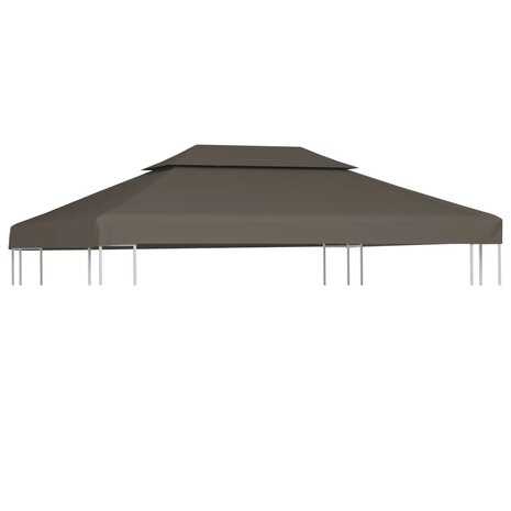Prieeldak 2-laags 4x3m 310 g/m² taupe 1
