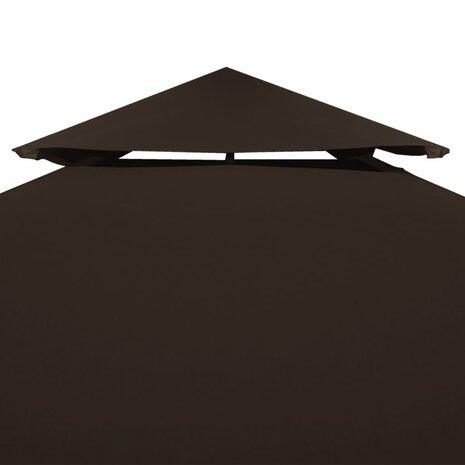 Prieeldak 2-laags 310 g/m² 3x3 m bruin 3