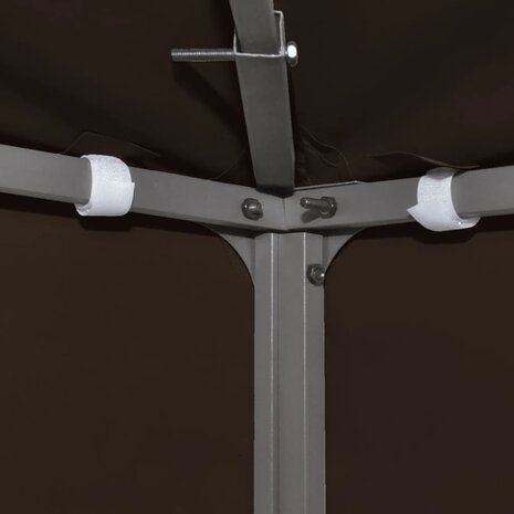Prieeldak 2-laags 310 g/m² 3x3 m bruin 4