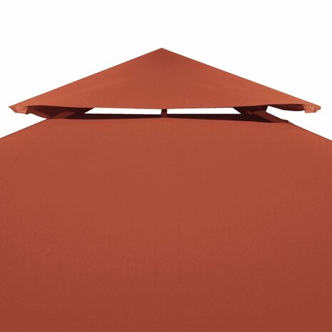 Prieeldak 2-laags 310 g/m² 4x3 m terracottakleurig 3