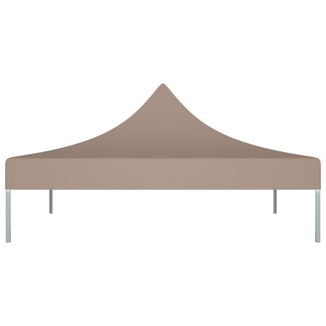 Partytentdak 270 g/m² 3x3 m taupe 3