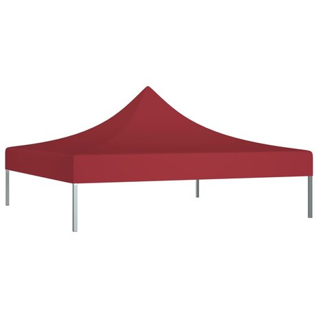 Partytentdak 270 g/m² 3x3 m bordeauxrood 2