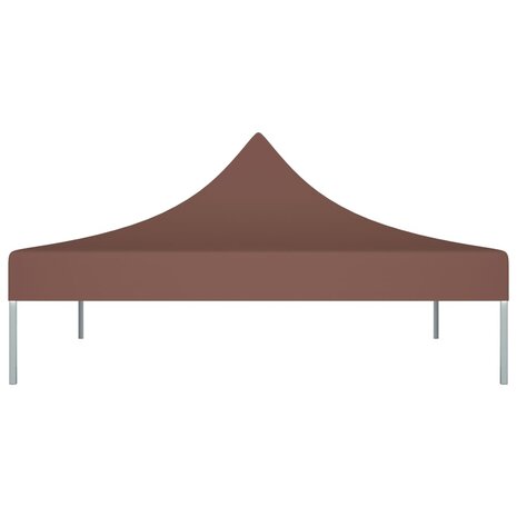 Partytentdak 270 g/m² 3x3 m bruin 3