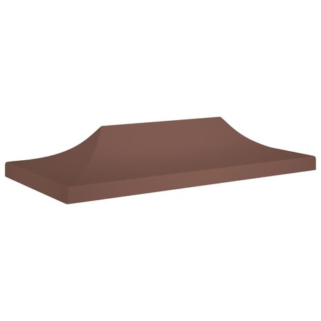 Partytentdak 270 g/m² 6x3 m bruin 1