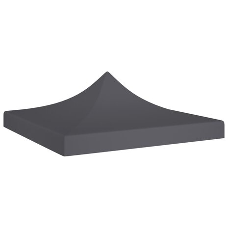 Partytentdak 270 g/m² 2x2 m antraciet  1
