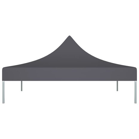 Partytentdak 270 g/m² 2x2 m antraciet  3