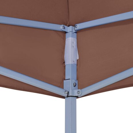 Partytentdak 270 g/m² 2x2 m bruin  4