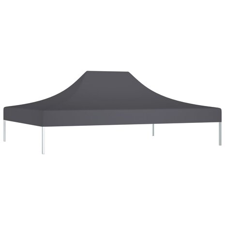 Partytentdak 270 g/m² 4x3 m antraciet 2