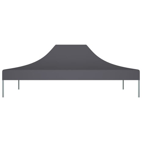 Partytentdak 270 g/m² 4x3 m antraciet 3