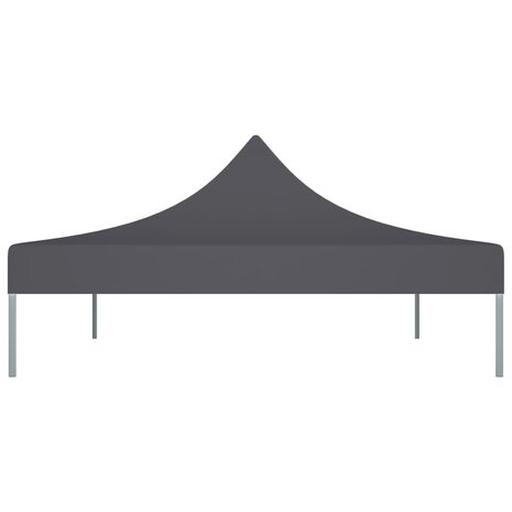 Partytentdak 270 g/m² 4x3 m antraciet 4