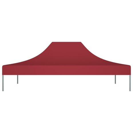 Partytentdak 270 g/m² 4x3 m bordeauxrood 3