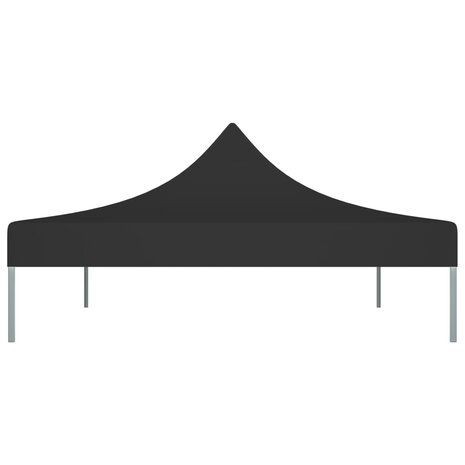 Partytentdak 270 g/m² 4x3 m zwart 4