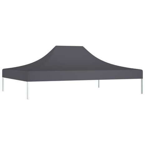 Partytentdak 270 g/m² 4,5x3 m antracietkleurig 2