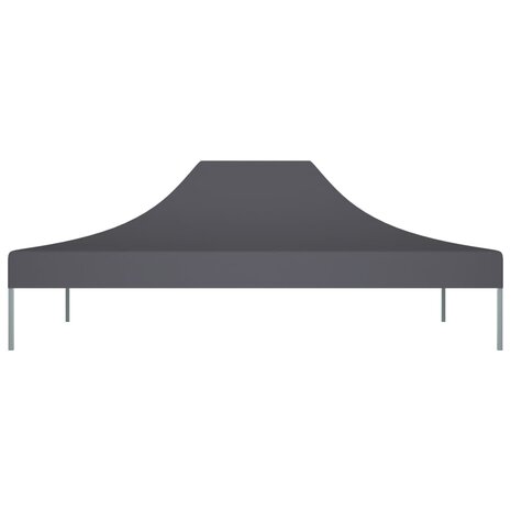 Partytentdak 270 g/m² 4,5x3 m antracietkleurig 3