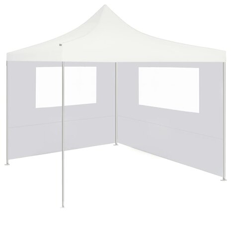 Prieelzijwand met ramen 4x2 m wit 2