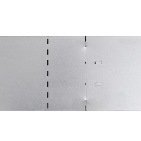 Grasboorden 100x19 cm gegalvaniseerd staal 5 st 8